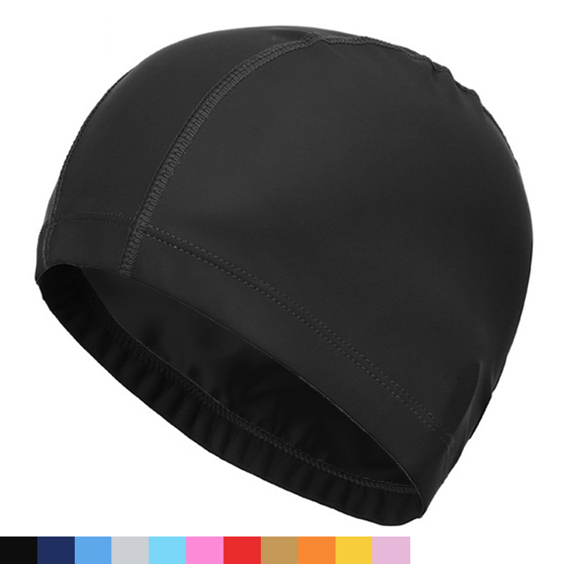 Aquatic Sports Cap - Touca de natação de tecido pu,
