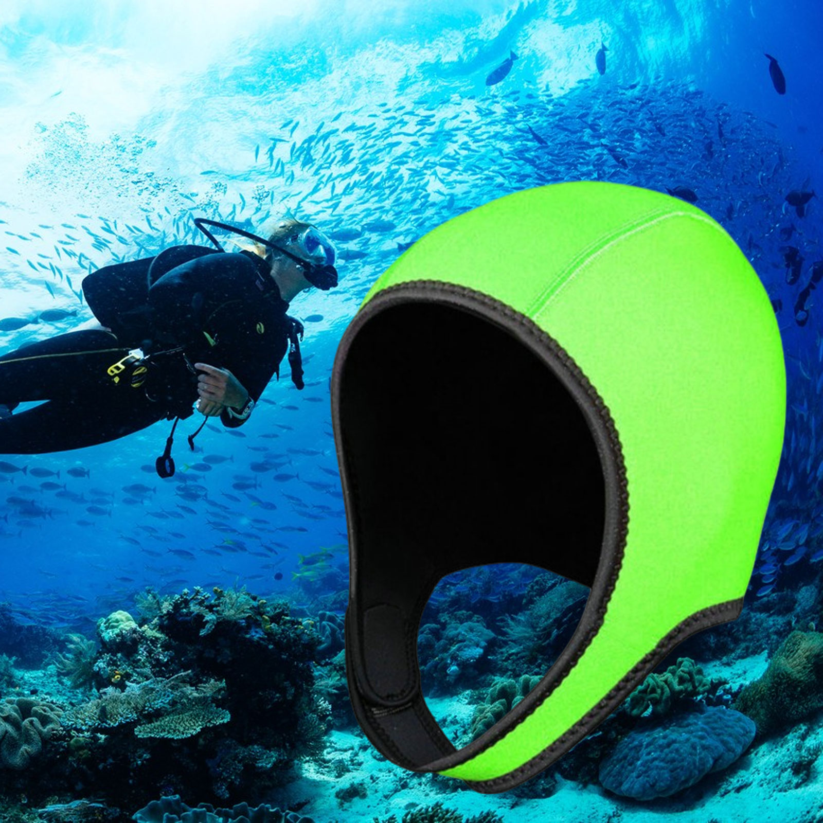Touca de mergulho com capuz té - Aquatic Sports Cap avaliação e preço