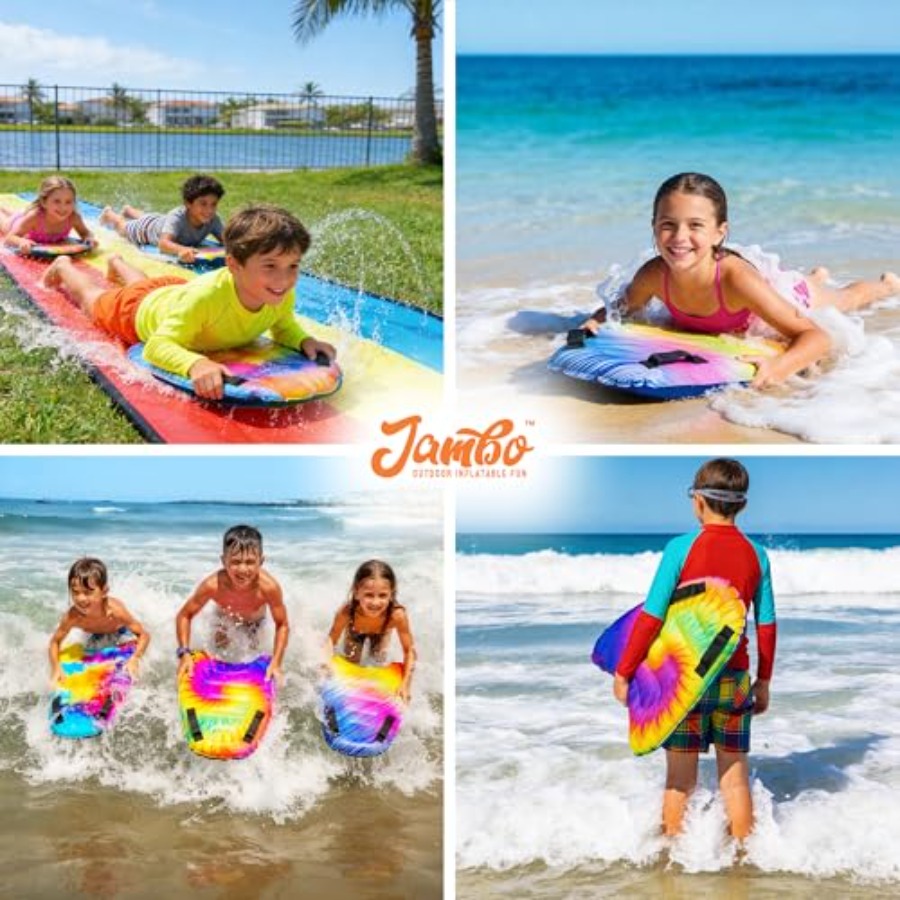 Pacote com 4 pranchas inflávei - Bodyboard Boogie Board avaliação e preço