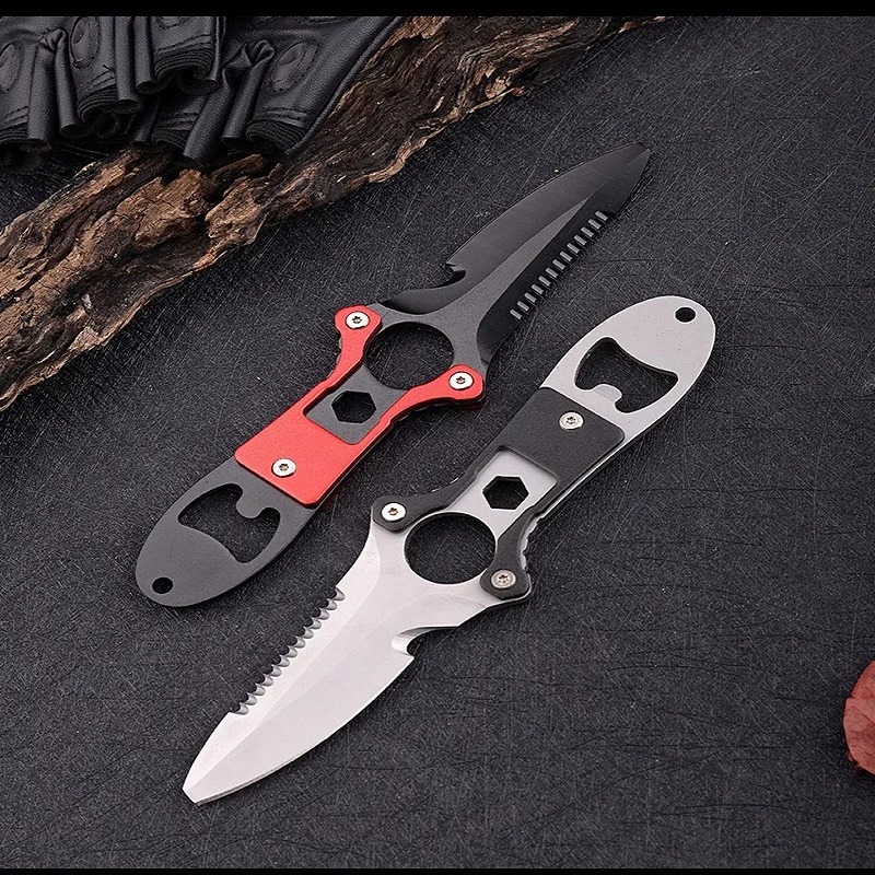 Faca multifuncional de aço ino - Dive Knife Titanium avaliação e preço